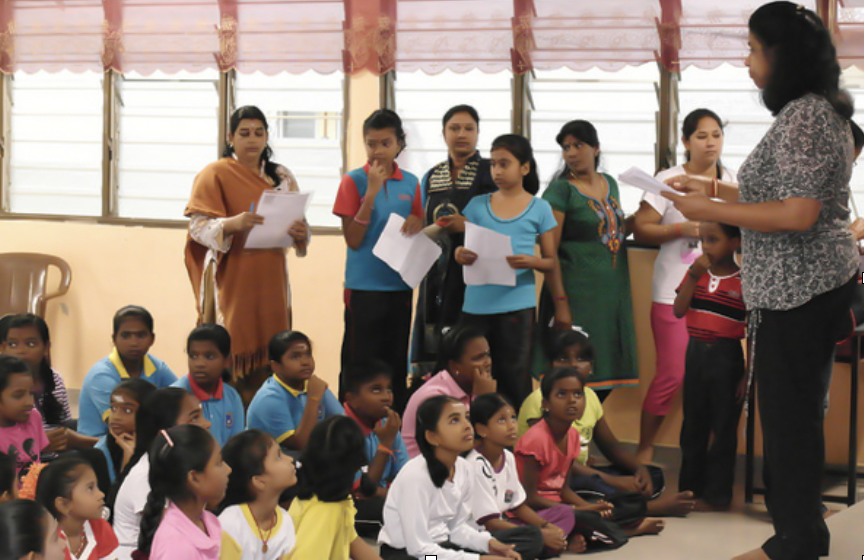 On audition day, children submitting their names for Indian Classical dance classes.