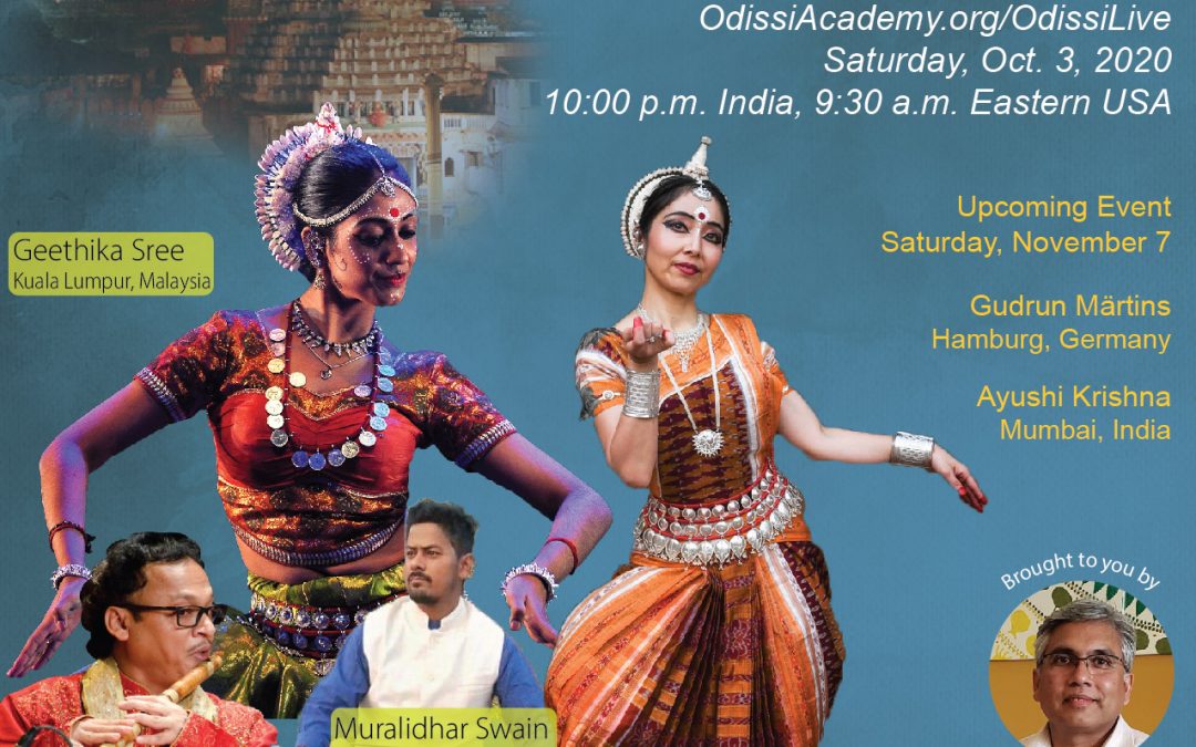Geethika Sree, Principal Dancer of Sutra Foundation performs for “Oh, Odissi! One-World”