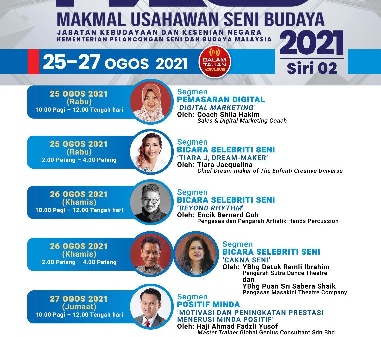 Makmal Usahawan Seni Budaya (MAUS) 2021, series 2