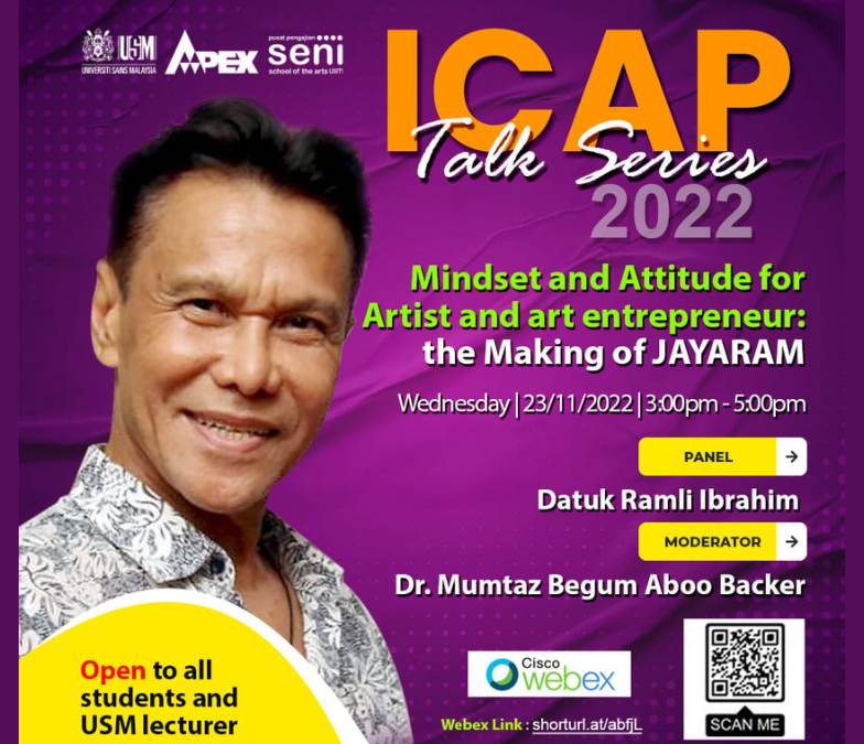 ICAP Talk Series –  Datuk Ramli Ibrahim speak about The Making of Jaya Ram!