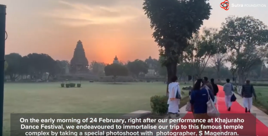 Photoshoot after the dancers’ successful performance at the Khajuraho Dance Festival 2023