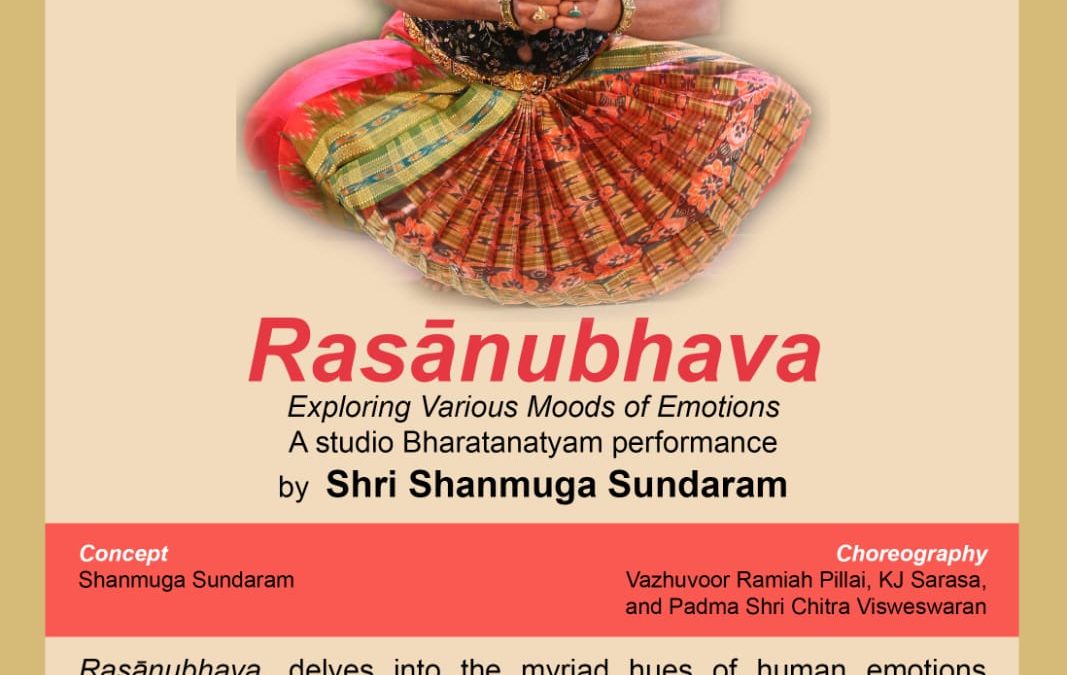 Rasanubhava by Guru Shanmuga Sundaram – 18 & 19 May, Sutra House
