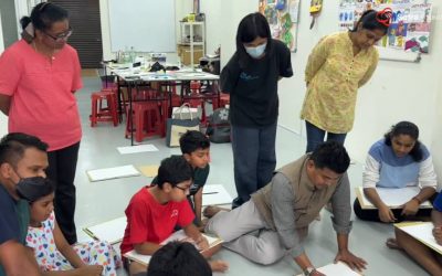 Art Workshop by Kishore Sahoo at Play & Paint Art Studio, Klang