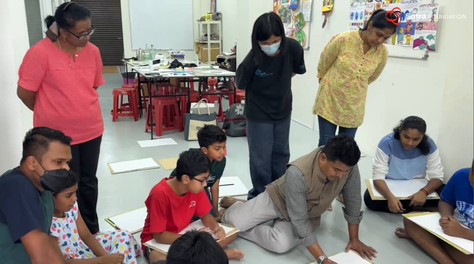 Art Workshop by Kishore Sahoo at Play & Paint Art Studio, Klang